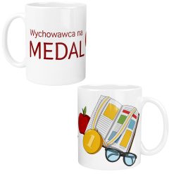 Alternative view of Kubek dla Wychowawcy Nauczyciela na Medal