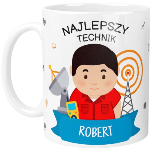 Kubek dla Technika Telekomunikacji Personalizowany