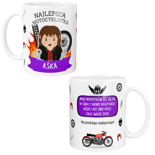kubek dla motocyklistki