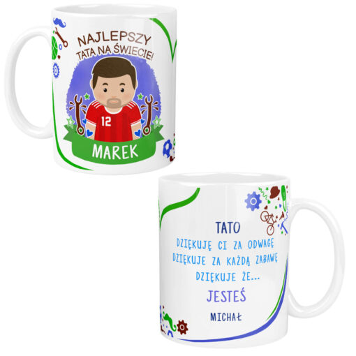 Kubek dla Taty Kubek Sportowca Personalizowany