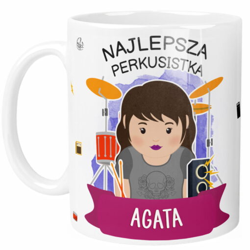 Kubek dla Perkusistki Personalizowany
