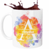 Kolorowy Kubek z Imieniem Monogram
