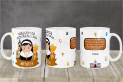 Kubek biały z nadrukiem Najlepsza Siostra Zakonna Brygida oraz cytatem św. Jana Pawła II