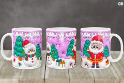 Kubek Świąteczny Z Mikołajem Bałwankiem 3D 14 Wzorów | Kreatorprezentu.pl Kubek Świąteczny z Mikołajem Bałwankiem 3D 14 Wzorów | KreatorPrezentu.pl | 08 final