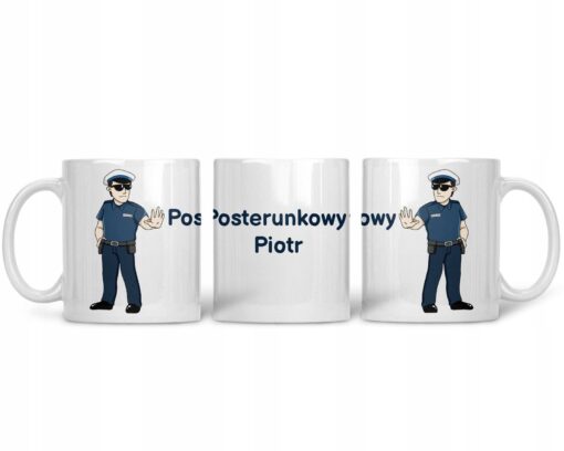 Kubek z dla Policjanta Posterunkowego z Imieniem