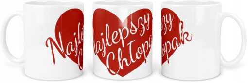 KUBEK z Sercem i Napisem Najlepszy Chłopak