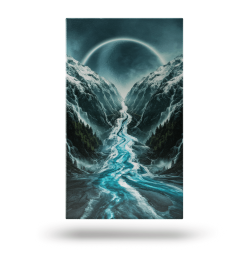 Nowoczesny obraz z krajobrazem