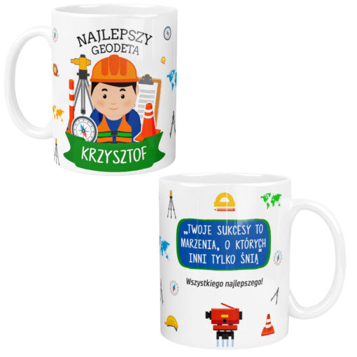 Kubek dla Geodety Pomocnika Personalizowany
