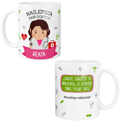 Kubek dla Najlepszej Pani Doktor Personalizowany