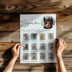 Personalizowana Metryczka Dziecka – Pamiątka na Pierwsze Urodziny