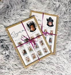 Personalizowana Metryczka Dziecka - Pamiątka Na Roczek A4 | Kreatorprezentu.pl Personalizowana Metryczka Dziecka - Pamiątka na Roczek 3