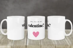 Kubek "Will You Be My Valentine?" ❤ – Romantyczny Prezent na Walentynki!