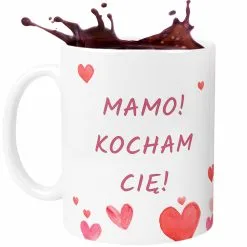 KUBEK z Serduszkami Personalizowany